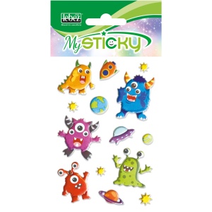 My Sticky 3D Fantasy Collection baieti, 6 modele asortate (48 pachete/display) - Img 4