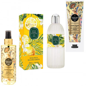 Pachet Apa de colonie cu Lamaie 200 ml, Crema de maini si corp Sugar 50 ml si Spray de corp Sugar 250 ml - Img 2