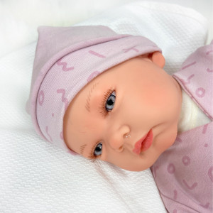 Papusa Artizanala Nines d"Onil cu miros de vanilie Premium - Celia nou-nascut (48 cm) - Img 3