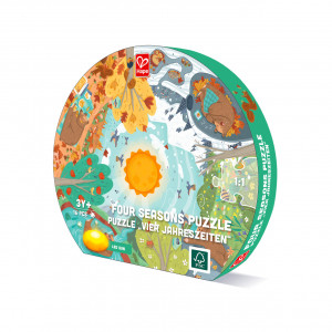 Puzzle 4 anotimpuri pentru copii, cu led (17 piese) - Img 2