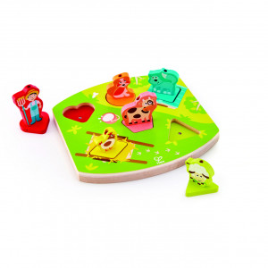 Puzzle din lemn cu sunete - Ferma - Img 1