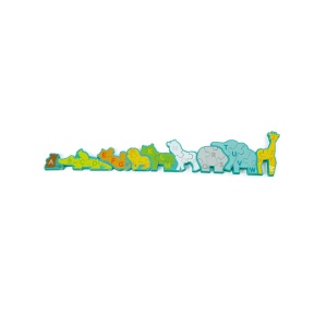 Puzzle din lemn pentru copii cu litere si animale salbatice - Img 6