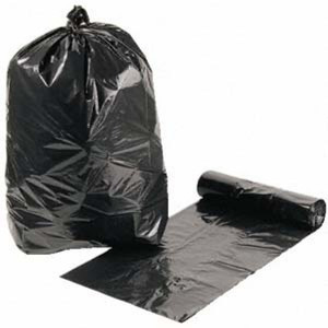 Saci menaj Solid Extra 120 litri, negru, 10 buc/rola