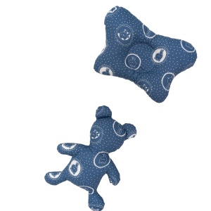 SET Baby Nest Delux bleu Ursuleții Veghează Somnul cu Pernă și Jucărie - Img 2