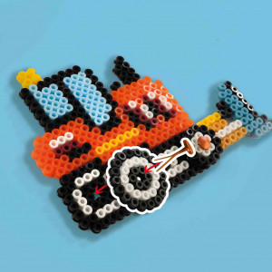 Set creativ copii Beedz - Margele de calcat Autovehicule de constructie - Img 4
