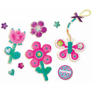 Set creativ copii Beedz - Margele de calcat Flori si Inimi parfumate - Img 2