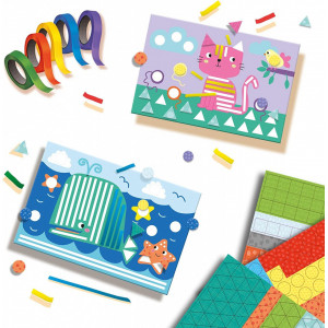 Set creativ copii - Invat sa lipesc si sa recunosc forme - Img 4