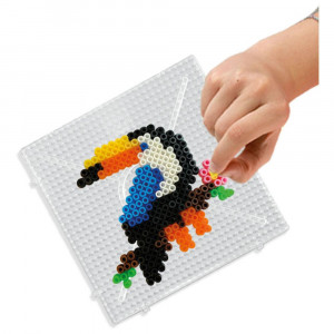 Set creativ copii - Margele de calcat cu Animale din Jungla Beedz - Img 3