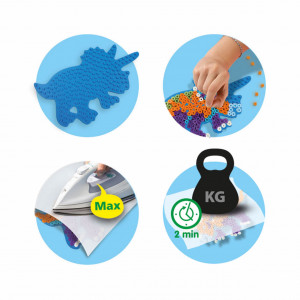 Set creativ Green Beedz – Margele de calcat Triceraptos - Img 6