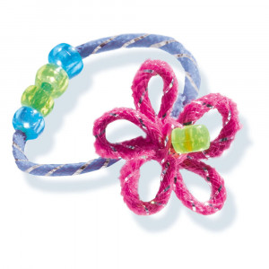 Set creativ pentru copii - Bratari cu margele, sclipici si accesorii decorative - Img 5