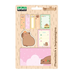 Set memostick si semne de carte Be Cappy din hartie, 4 combinatii (64 blistere/display) - Img 4