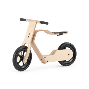 Bicicleta fara pedale MamaToyz RideMe, din lemn natural - Img 1
