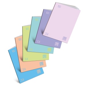 Caiet A4 cu Jolly Page - One Color Pastel All you can write, 100 g/m2, 48 pag. (Matematica)
