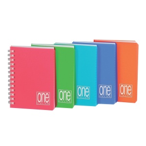 Caiet A7 cu spirala - One Color, 80 g/m2, 80 pag., 8X12 cm, coperta PP (Dictando) - Img 2