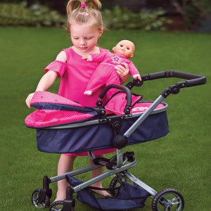 Carucior pentru papusi multifunctional - Pisici Chichi, 2 in 1 - Img 6