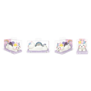 Dispenser banda adeziva Magic Unicorns cu banda imprimata, 4 culori (8 buc/display) - Img 3