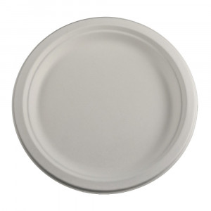 Farfurii plate biodegradabile 22.5 cm, 50 buc/set