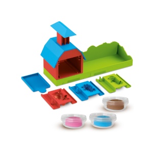 Ferma de jucarie cu sunete, forme de animale si plastilina - Img 3