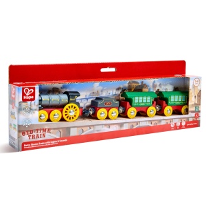 Jucarie – Tren cu aburi retro cu lumini si sunete
