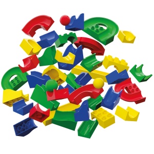 Jucarie copii Marble Run Hubelino - tobogane (55 piese) - Img 3