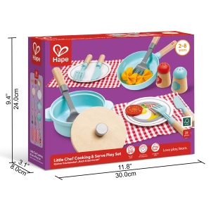 Jucarie copii - Set de joaca micutul Chef pentru gatit si servire (21 piese) - Img 4