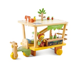 Jucarie din lemn - Magazinul de sucuri Eco (26 piese) - Img 5