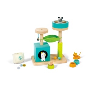 Jucarie din lemn pentru copii - Set de joaca Kitty Haven - Img 2