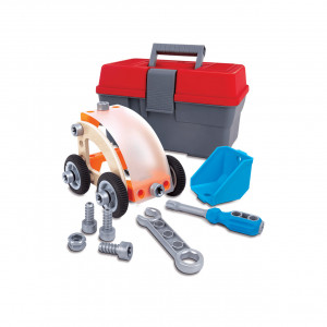 Jucarie din lemn - Set de constructie masini (37 piese) - Img 2