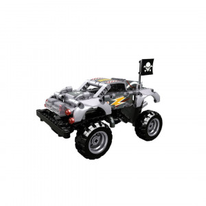 Monster truck argintiu tip lego tehnic de constructie (232 piese) - Img 2