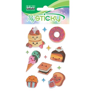 My Sticky 3D Fantasy Collection Fete, 6 modele asortate (48 pachete/display) - Img 7