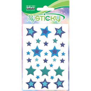 My Sticky 3D Stars, 6 modele asortate (48 pachete/display) - Img 3