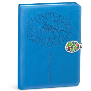 Notebook Floral, cu inchidere magnetica, 13 × 18 cm cu coperta PU, 3 modele asortate (12 buc/display) - Img 3