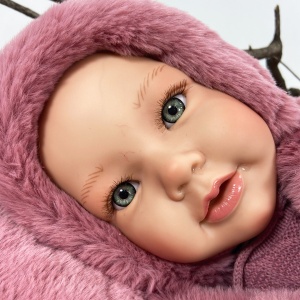 Papusa Nines D'Onil, Chloe, nou-nascut, premium, cu miros de vanilie, 1700 gr, 48 cm - Img 2