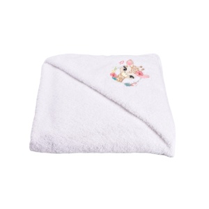 Prosop de baie bumbac 100% Girafa 75x75 cm - Img 1