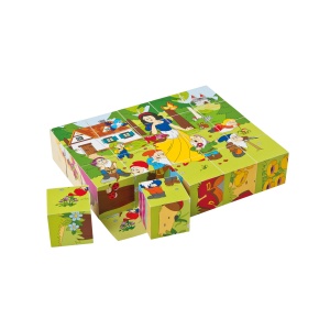 Puzzle din lemn cuburi - Basme 4 x 5 - Img 6