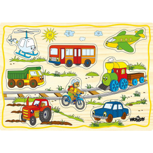 Puzzle din lemn pentru copii cu animale de la ferma - Img 6