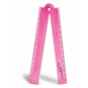 Rigla pliabila si extensibila din plastic transparent – 15–30 cm, 3 culori, in borcan de 24 bucati - Img 2
