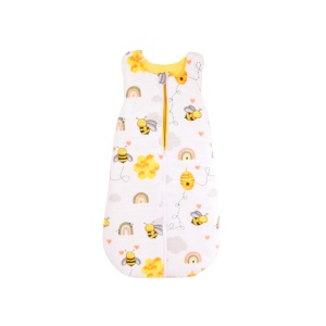 Saculet de dormit gros, bumbac 100%, model albinute 6-12 luni