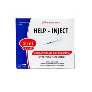 Seringa de unica folosinta 2ml cu ac - cutie 100 buc