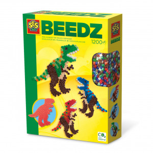 Set creativ copii Beedz - Creare dinozauri cu margele de calcat - Img 1