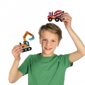 Set creativ copii Beedz - Margele de calcat Autovehicule de constructie - Img 5