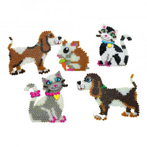 Set creativ copii - Margele de calcat cu Animale Beedz - Img 2