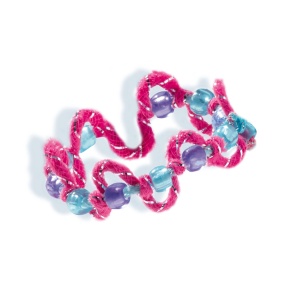 Set creativ pentru copii - Bratari cu margele, sclipici si accesorii decorative - Img 8