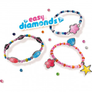 Set creativ pentru copii - Bratari cu margele si diamante - Img 2
