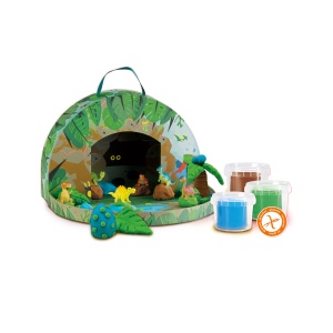 Set creativ pentru copii - Lumea dinozaurilor din plastilina (geanta tematica) - Img 4