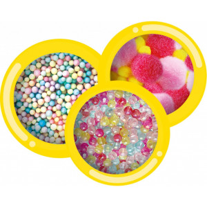 Set de mixat slime colorat cu margele si bile - Img 5