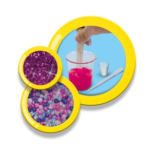 Set de mixat slime roz cu sclipici si margele - Unicorn - Img 8