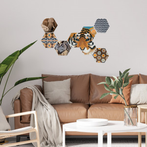 Set margele de calcat Beedz Art - Safari cu placi hexagonale - Img 2