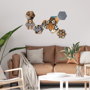 Set margele de calcat Beedz Art - Safari cu placi hexagonale - Img 6