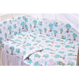 Aparatoare patut 180x33 cm model ursuleti in balon - Img 3